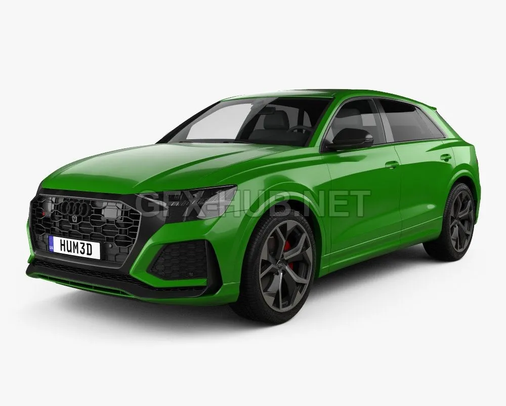 CAR – Audi Q8 RS 2020 car 3D Model