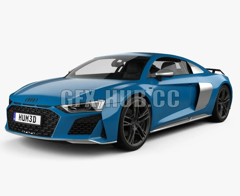 CAR – Audi R8 V10 coupe 2022 3D Model