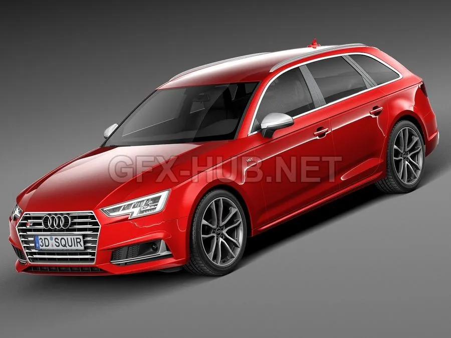CAR – Audi S4 Avant 2017 3D Model