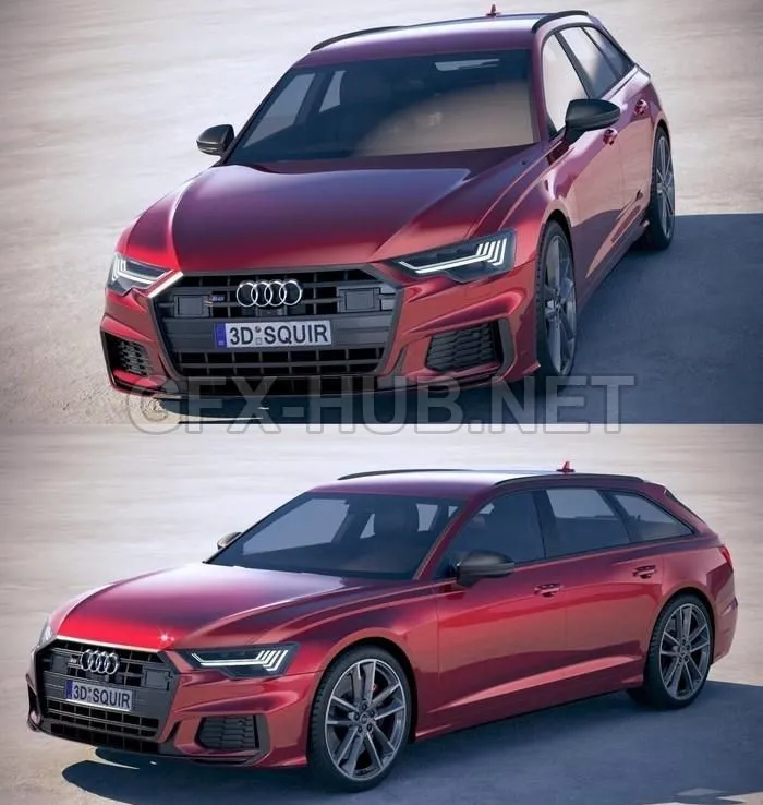 CAR – Audi S6 Avant 2020 3D Model