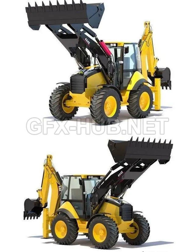 CAR – Backhoe Loader 3D Model