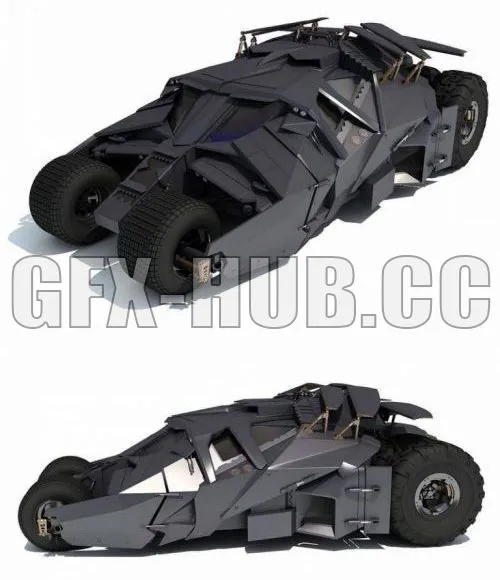 CAR – Batman Tumbler Batmobile 3D Model