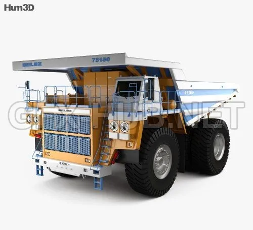 CAR – BelAZ 75180 Dump Truck 2014 3D Model