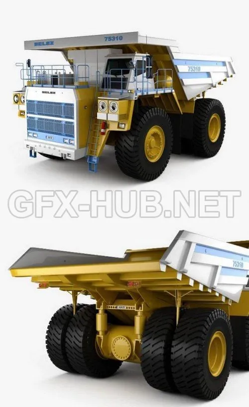 CAR – BelAZ 75310 Dump Truck 2016  3D Model