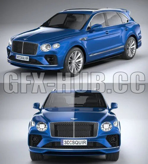 CAR – Bentley Bentayga Speed 2021 3D Model