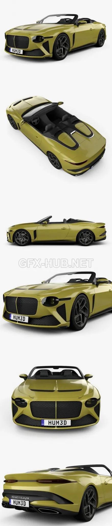 CAR – Bentley Mulliner Bacalar 2021  3D Model