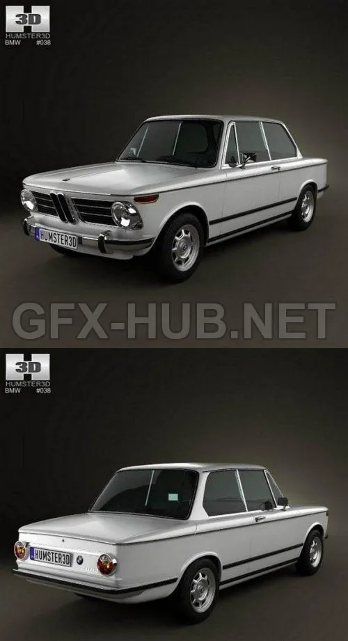 CAR – BMW 2002 1968  3D Model