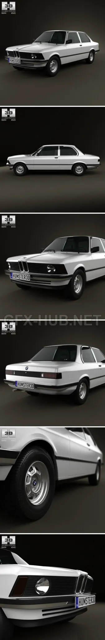 CAR – BMW 3 Series coupe (E21) 1975  3D Model