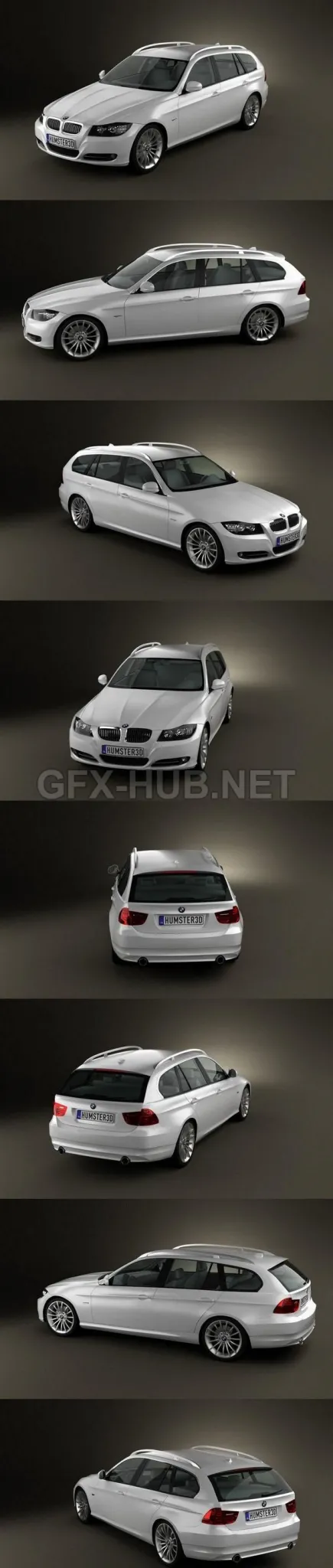 CAR – BMW 3 series Touring 2011  3D Model