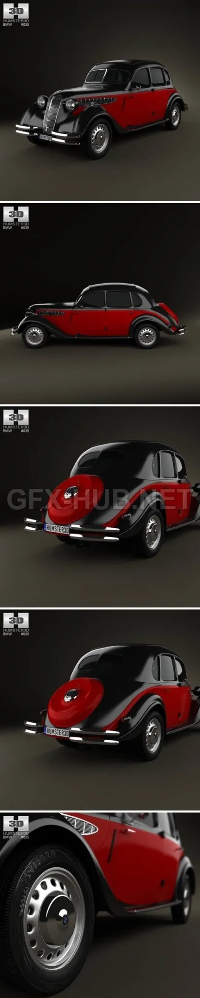 CAR – BMW 326 1941  3D Model