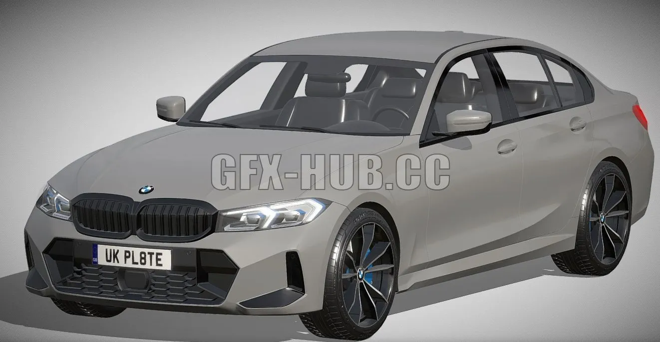 CAR – BMW 3er Limousine 2022 3D Model