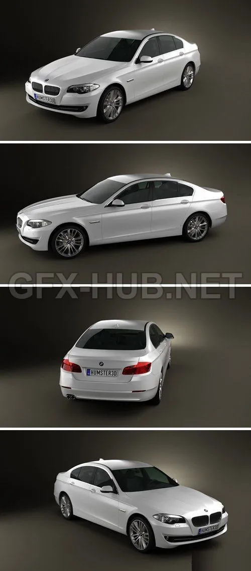 CAR – BMW 5 series sedan 2011  3D Model