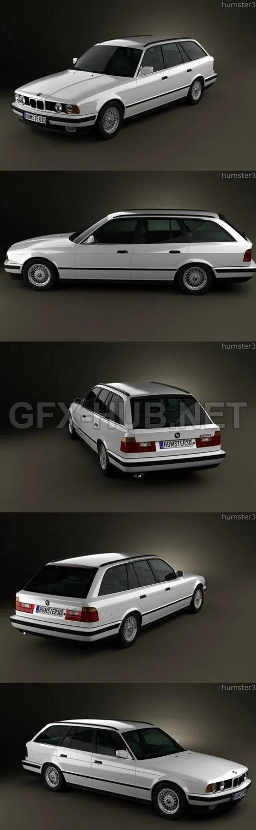 CAR – BMW 5 Series touring 1993  3D Model