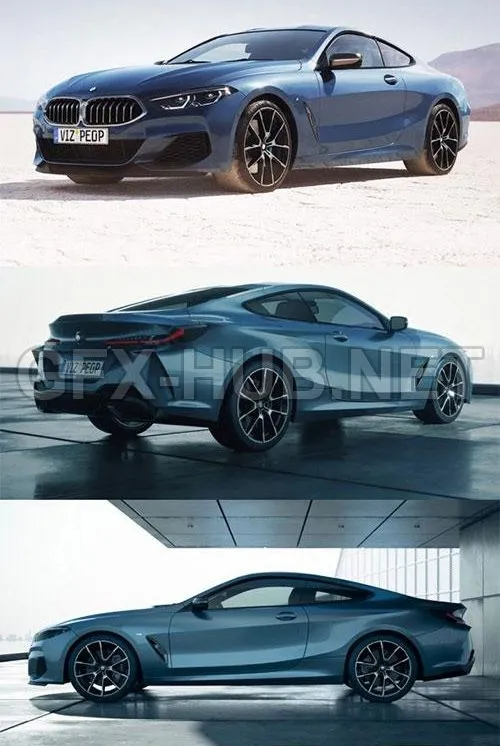 CAR – BMW 8 Series 2019 3D Model