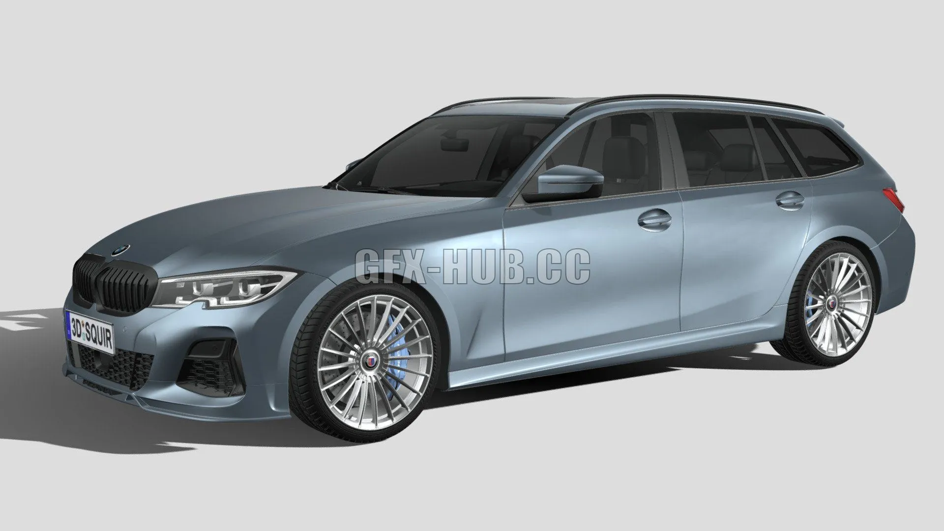 CAR – BMW Alpina D3 S touring 2020 3D Model