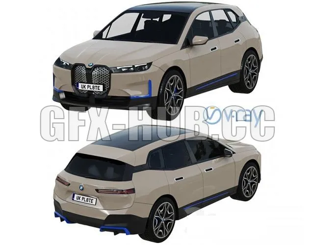 CAR – BMW IX crossover 3D Model