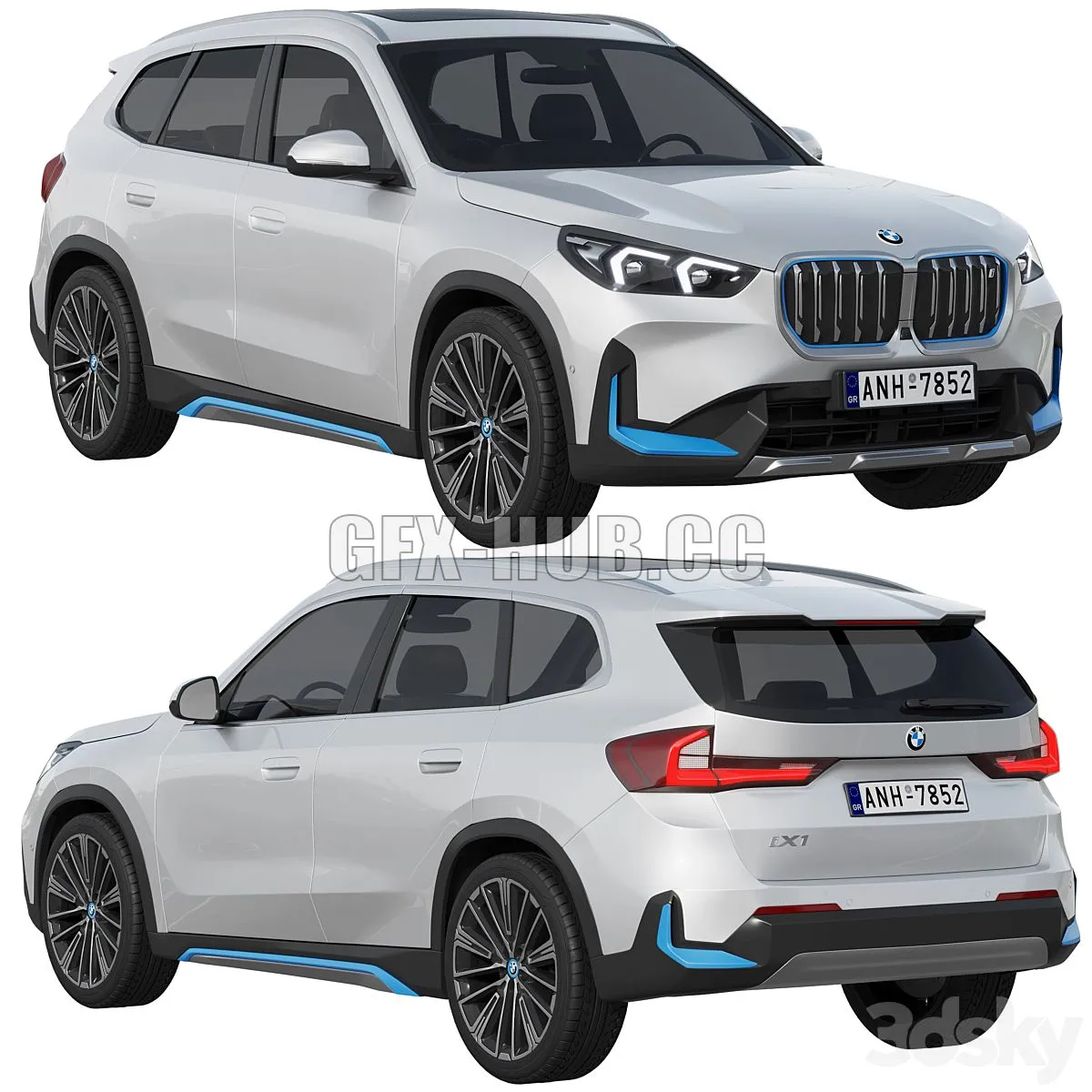 CAR – BMW iX1 2022 3D Model