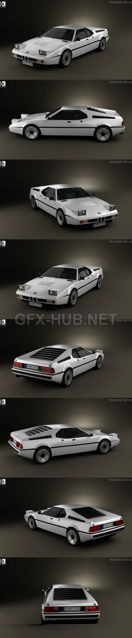 CAR – BMW M1 1978  3D Model
