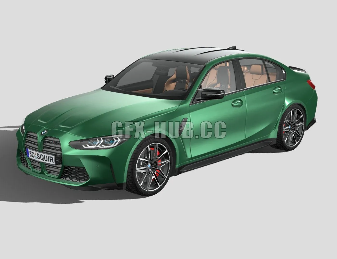 CAR – BMW M3 Competition G80 2021 3D Model