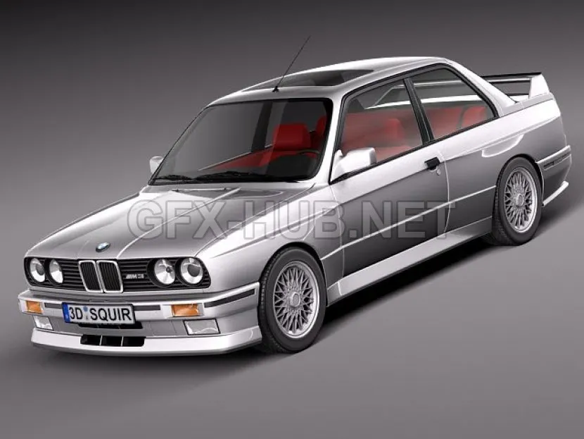 CAR – BMW M3 e30 1985-1991 3D Model