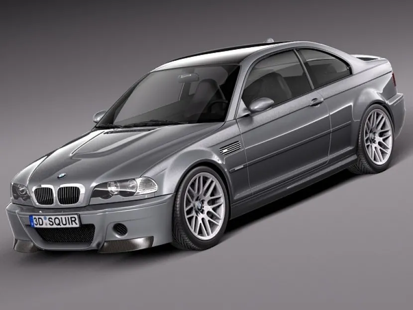 CAR – BMW M3 e46 CSL 3D Model