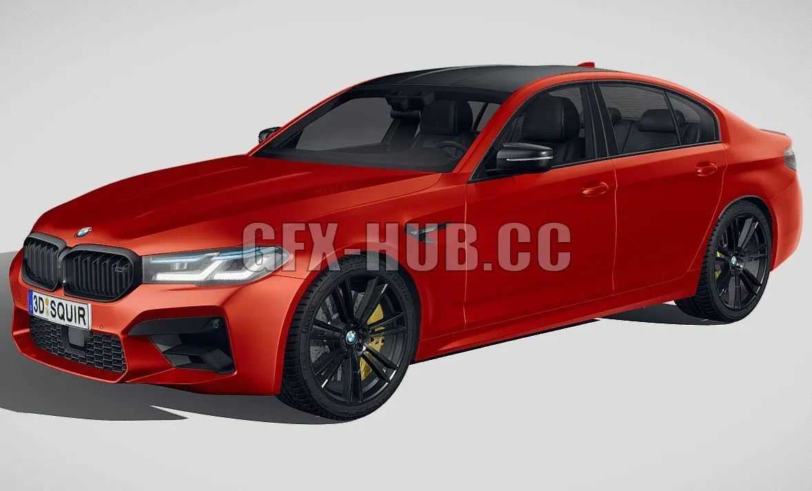 CAR – BMW M5 F90 2021 3D Model