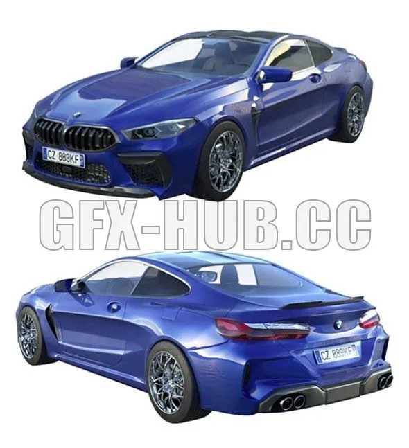 CAR – BMW M8 2019 3D Model