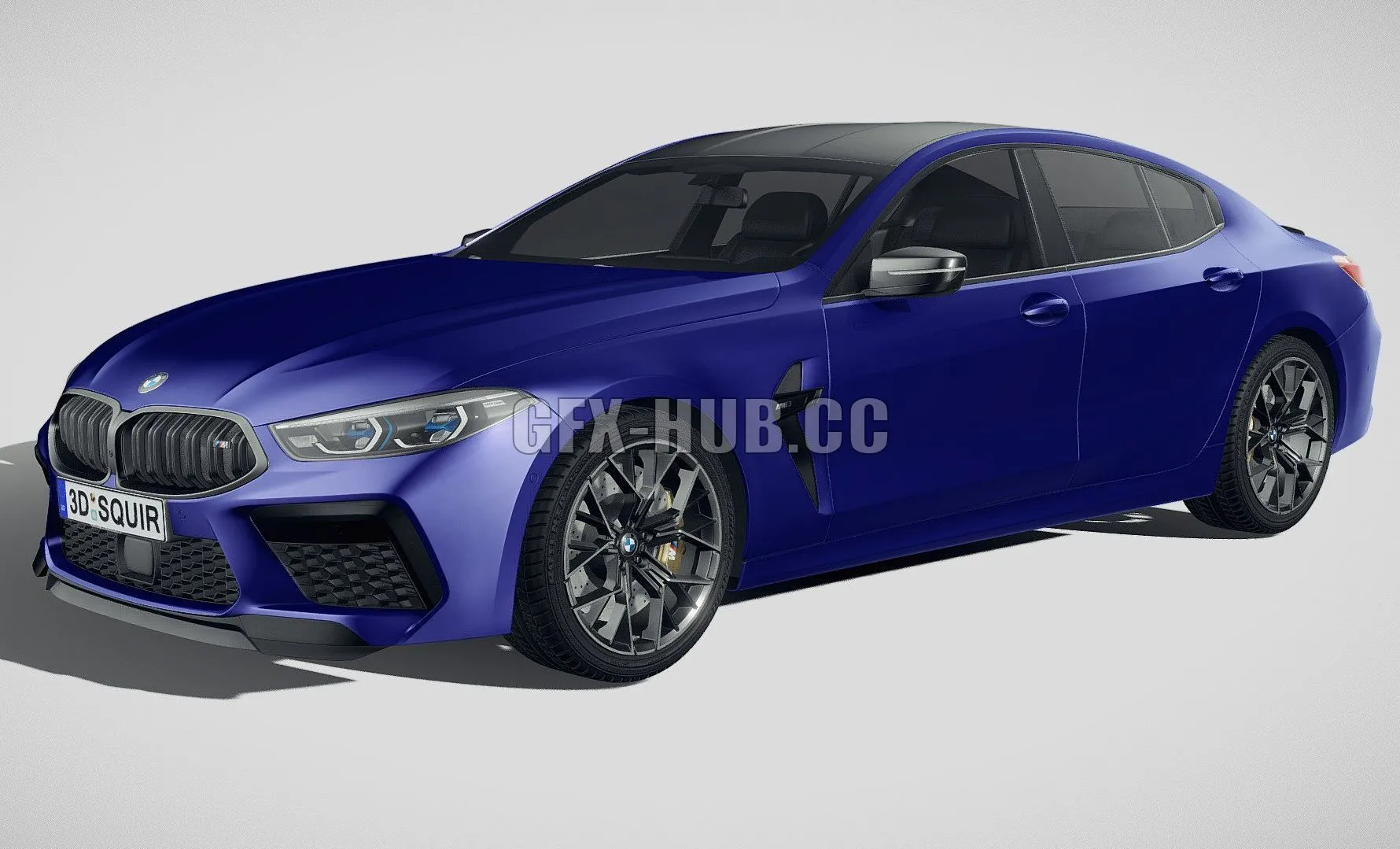 CAR – BMW M8 Gran Coupe Competition 2020 3D Model