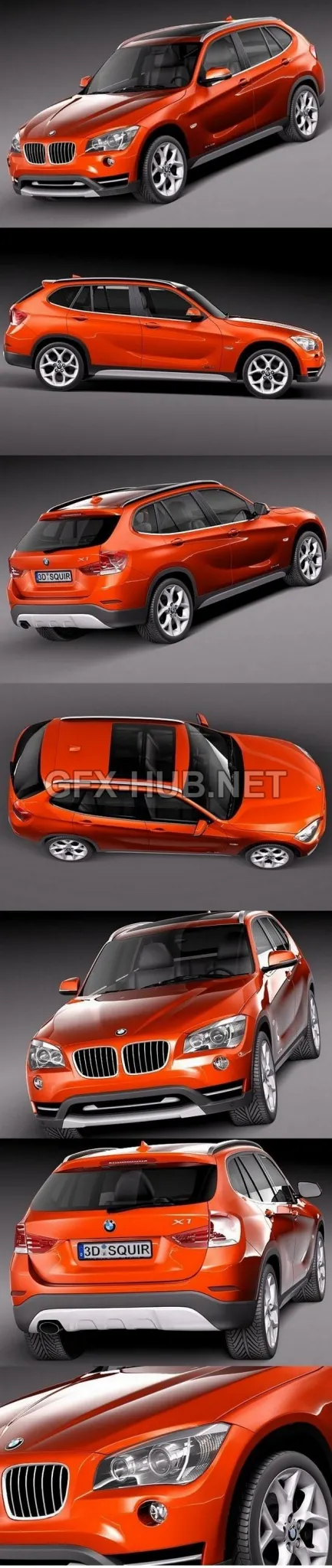 CAR – BMW X1 2013  3D Model