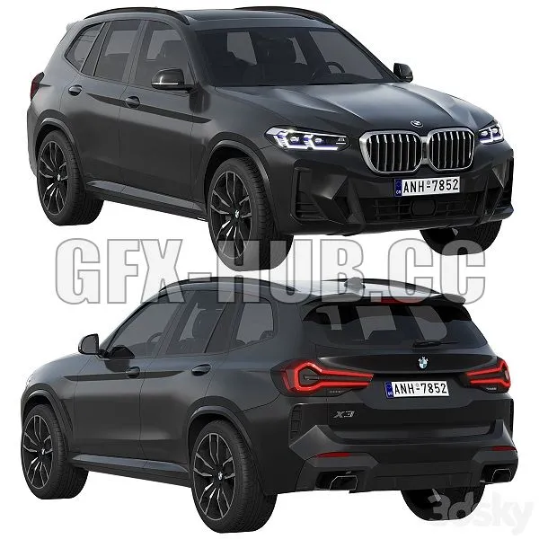 CAR – BMW X3 2022 3D Model