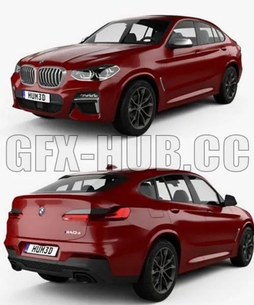CAR – BMW X4 M sport (G02) 2019 3D Model