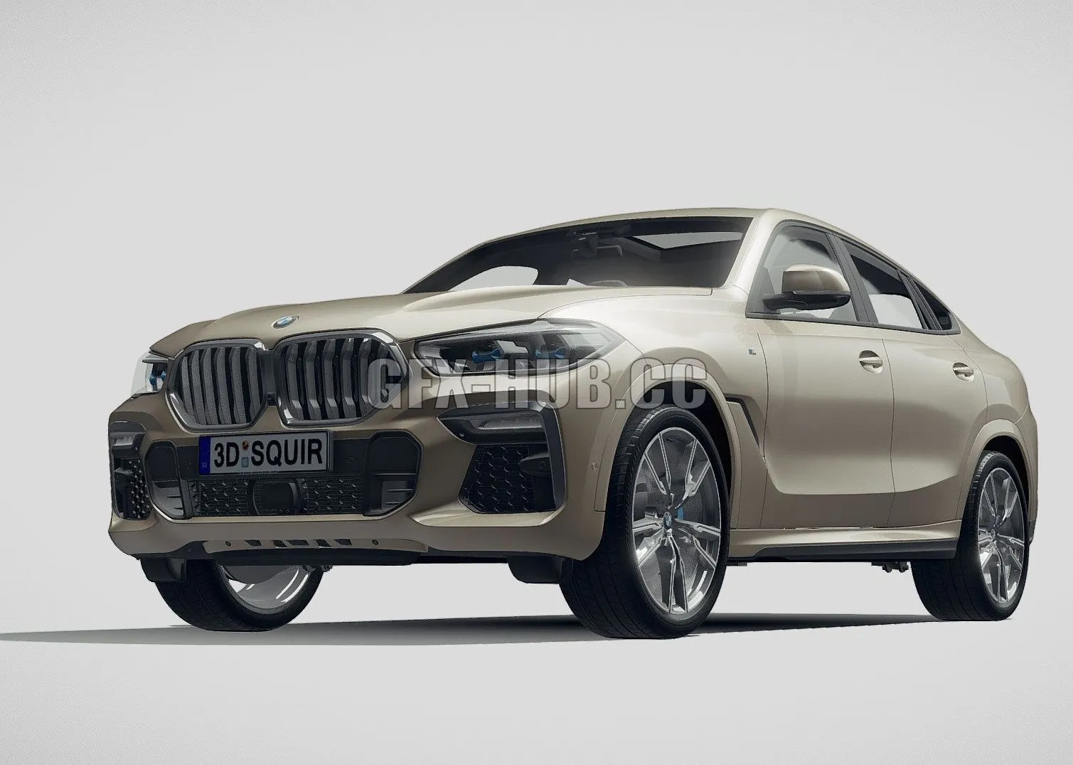 CAR – BMW X6 M50i 2020 3D Model