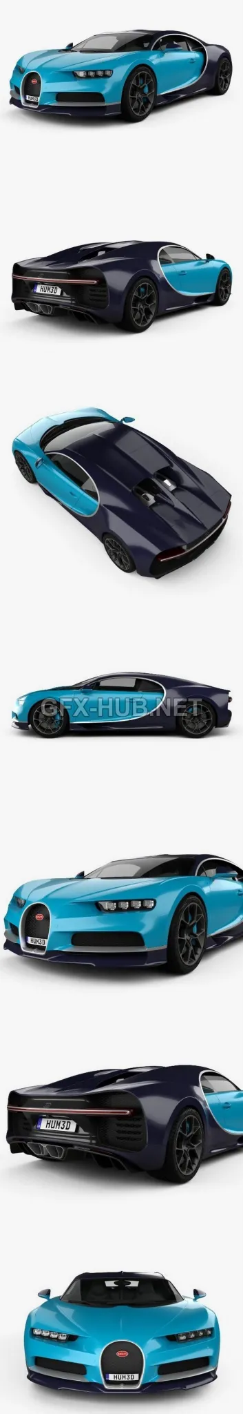 CAR – Bugatti Chiron 2017 3D Model