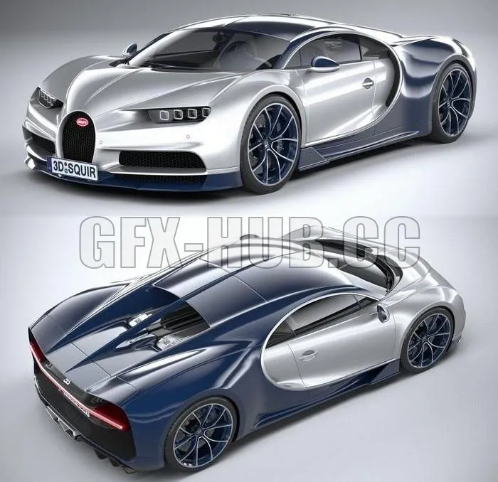 CAR – Bugatti Chiron 2020 3D Model