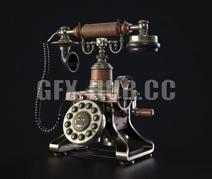 PBR Game 3D Model – Eiffel Tower Phone 1892
