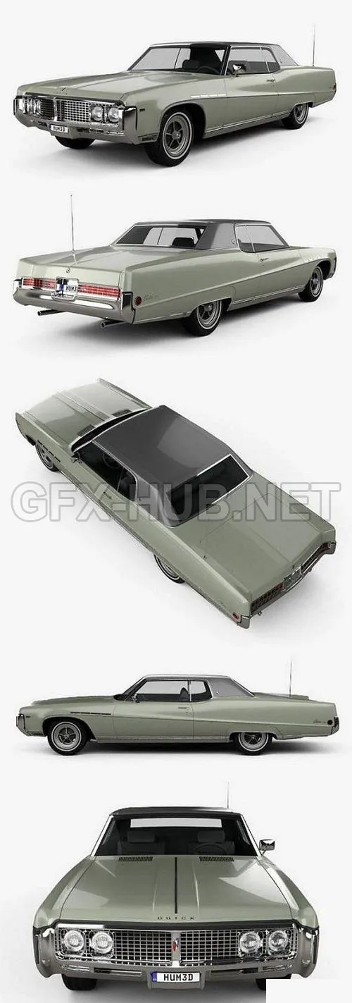 CAR – Buick Electra 225 Custom Sport Coupe 1969 3D Model