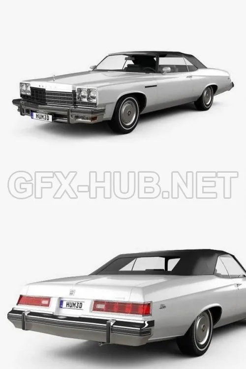 CAR – Buick LeSabre convertible 1975  3D Model