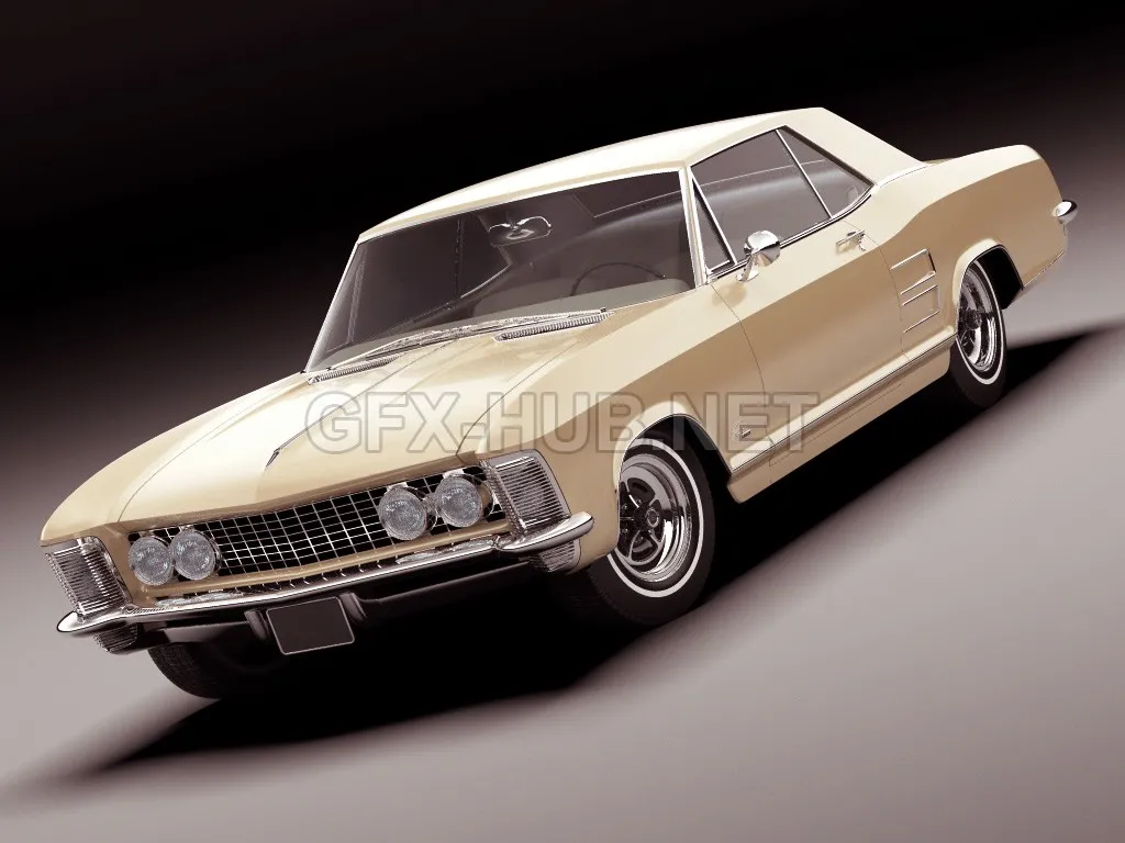 CAR – Buick Riviera 1963 3D Model