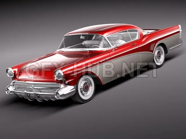 CAR – Buick Roadmaster 1957 3D Model