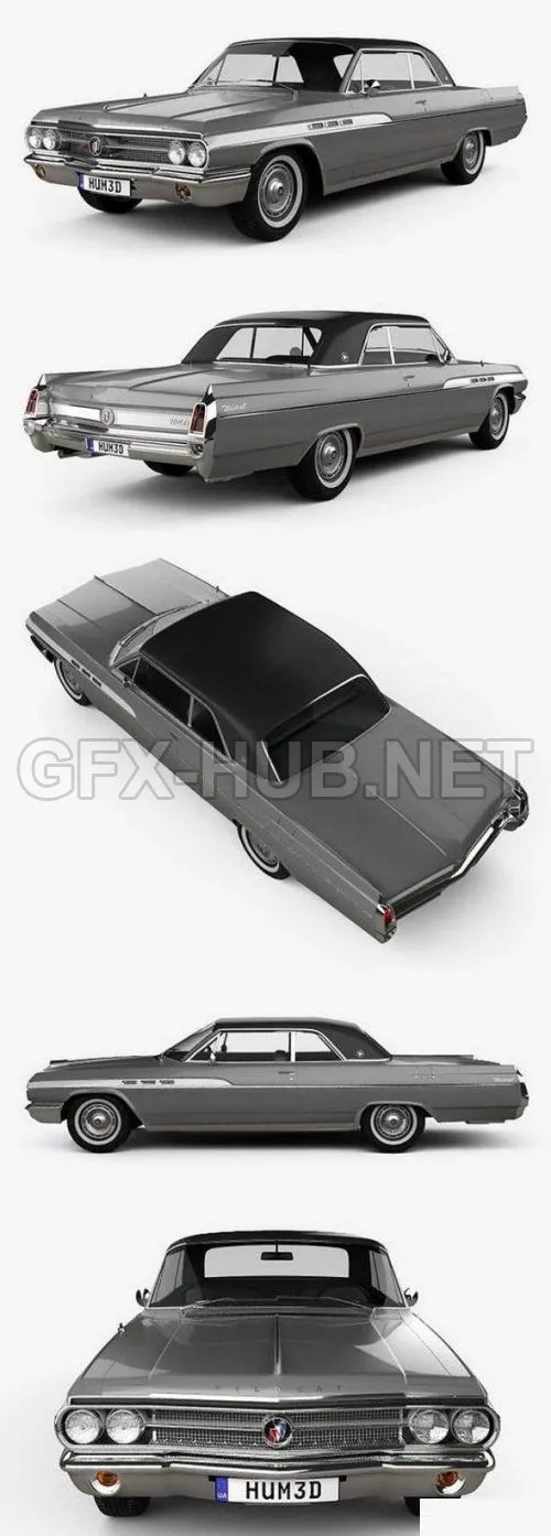 CAR – Buick Wildcat convertible 1963 3D Model