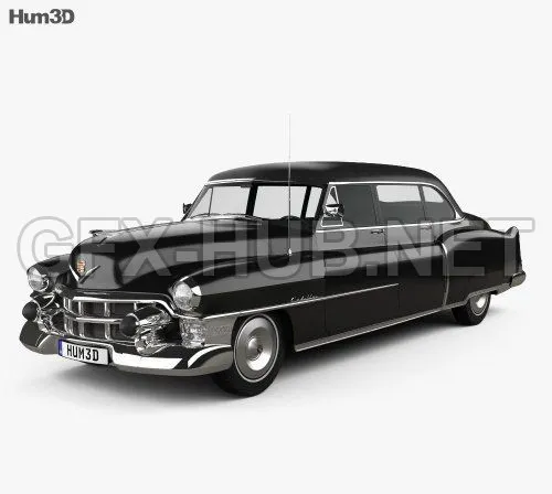 CAR – Cadillac 75 sedan 1953  3D Model