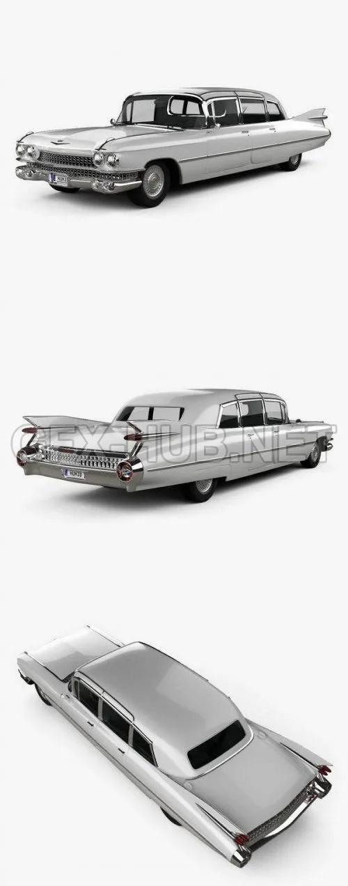 CAR – Cadillac Fleetwood 75 sedan 1959  3D Model