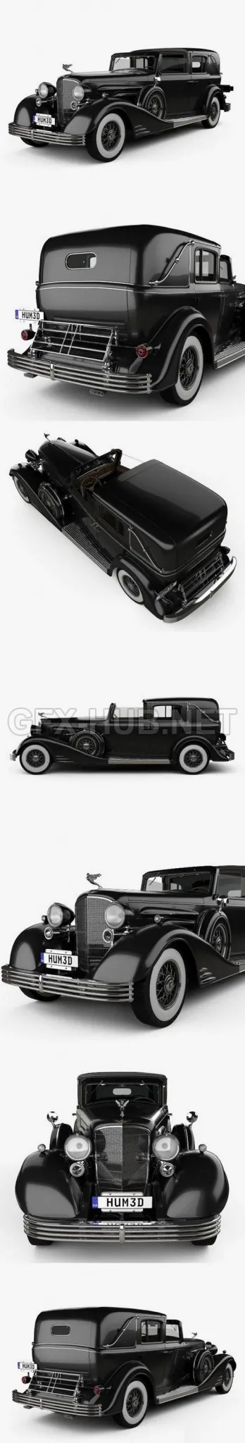 CAR – Cadillac V-16 town car 1933  3D Model