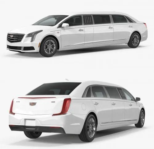 CAR – Cadillac XTS 70” Limousine 3D Model