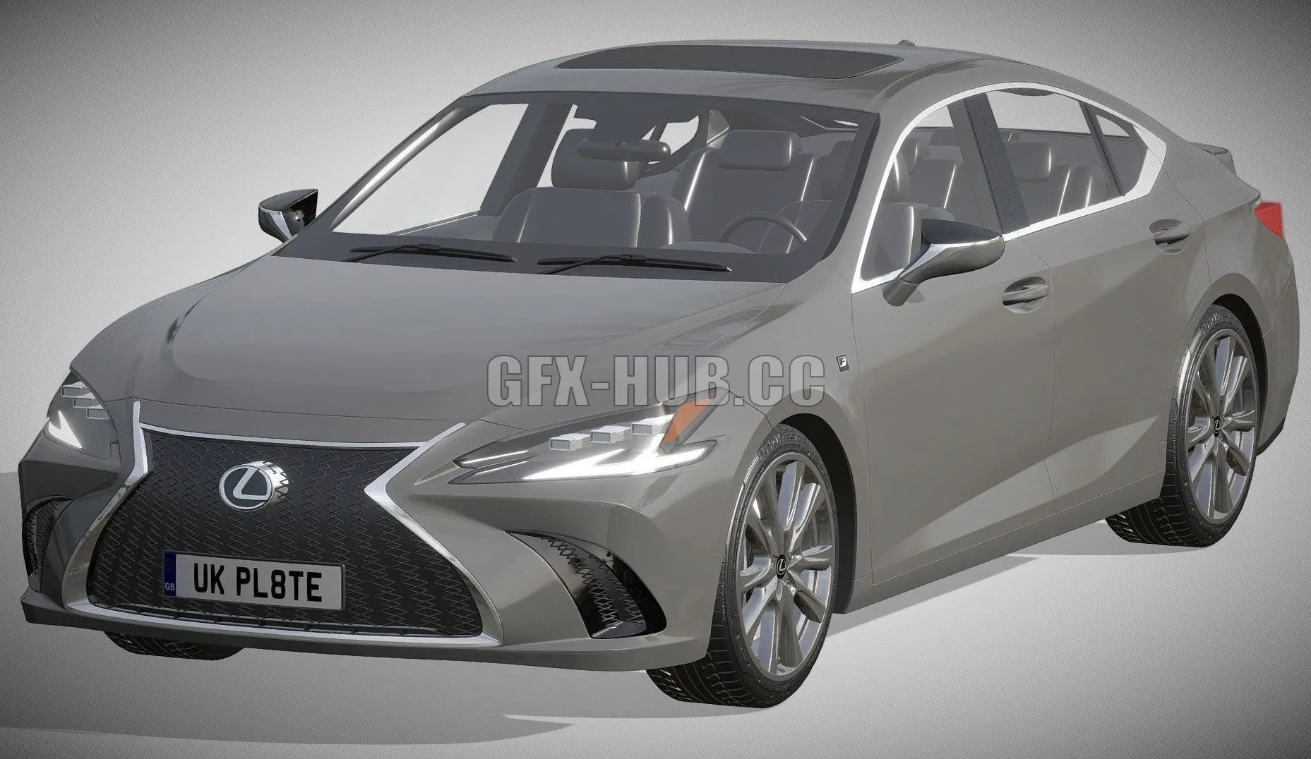 CAR – Car Lexus ES F-sport 2022 3D Model
