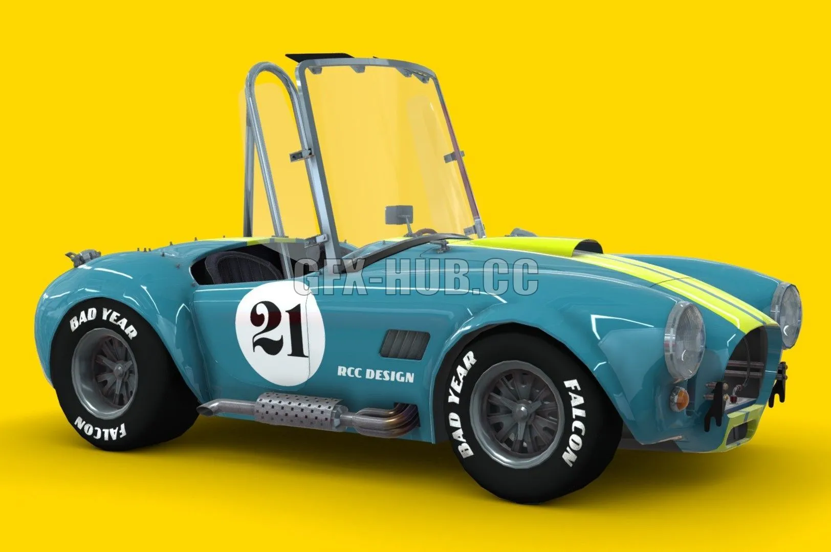 CAR – Cartoon Car Kobra 3D Model