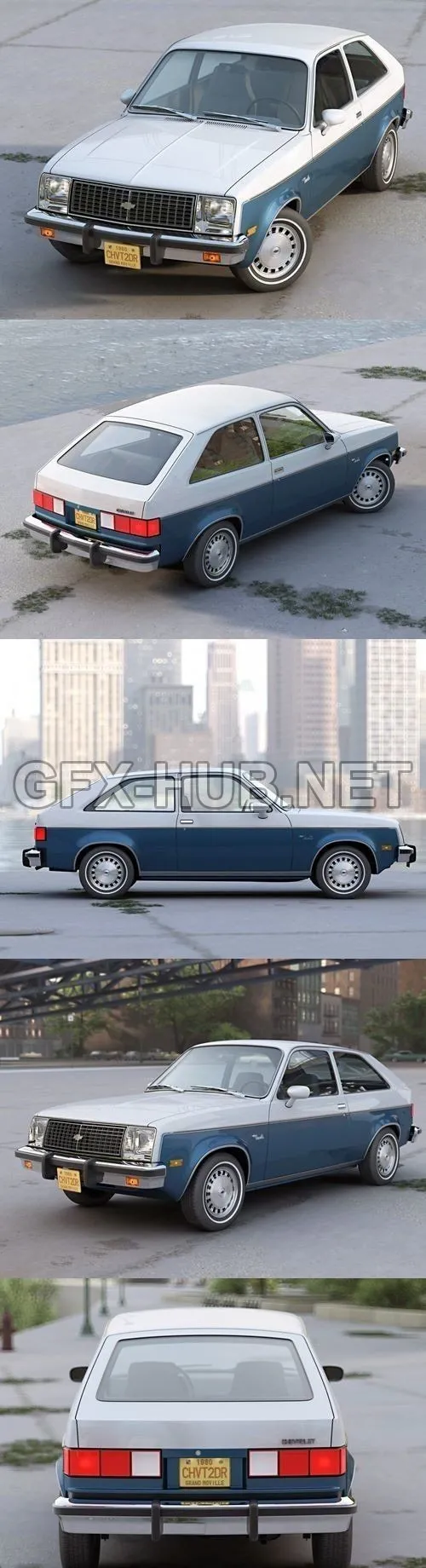 CAR – Chevette 2 door 1980 3D Model