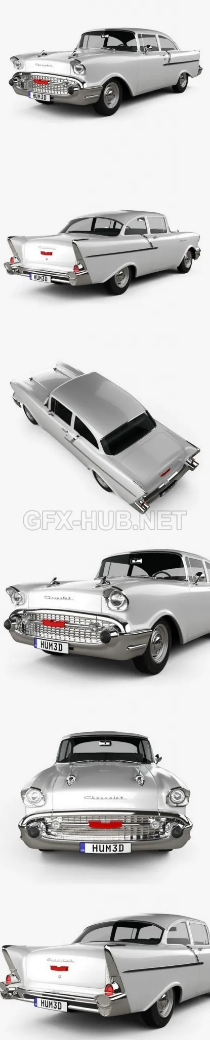 CAR – Chevrolet 150 sedan 1957  3D Model