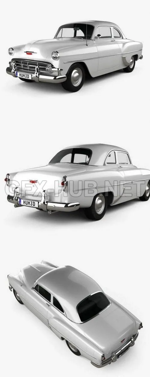 CAR – Chevrolet 210 Club Coupe 1953  3D Model