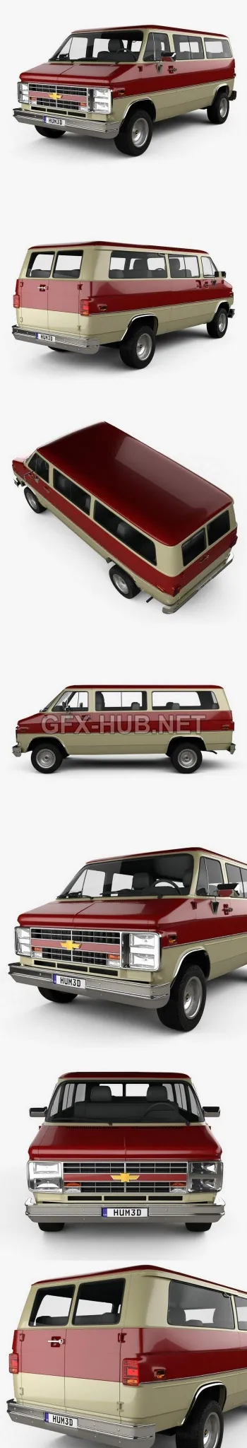 CAR – Chevrolet Beauville 1988  3D Model